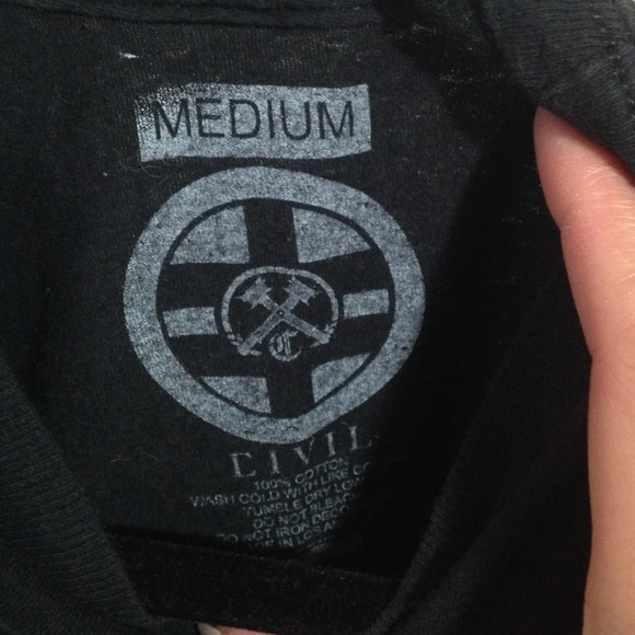 CIVIL Black and Gold Print Ballout Pour it Up Raw Edge Muscle Tank - Picture 7 of 8